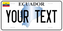 Ecuador Map License Plate Personalized Car Bike Motorcycle - £8.20 GBP+