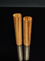 Brizard and Co Zebra Wood cigar tube holder NIB image 7