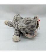 TY Beanie Baby Silver The Cat With Tag Plush Stuffed Animal - $10.66 CAD