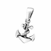 925 Sterling Silver Anchor Charm Pendant - £8.03 GBP