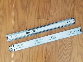 Lot of 2 Knape Vogt 18 in Full Extension Anochrome Drawer Slide 8405B 18... - $19.73