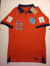 Jude Bellingham England 2022 World Cup Qatar Match Slim Red Away Soccer Jersey - £79.92 GBP