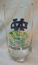 Vintage University Of Notre Dame Fightin&#39; Irish Football Collector&#39;s Glass Cup - £13.02 GBP