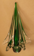 Clear glass tree with darkgreen interior. - £114.06 GBP