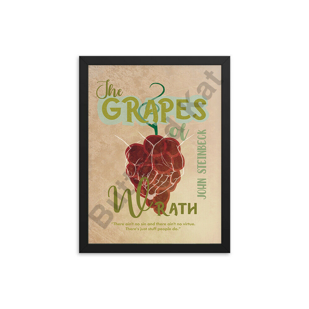 Primary image for The Grapes of Wrath by John Steinbeck Book Poster