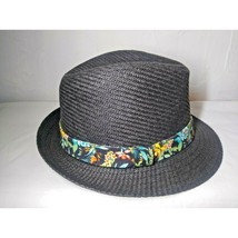 Fedora Style Classy Hat! Gentleman&#39;s Hat! Tropical Flowers on band - Fas... - $132.73 MXN