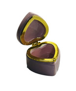 Heart Shaped Trinket Box Hinged Jewelry Gift Box Pink Ceramic Dish with ... - £9.16 GBP