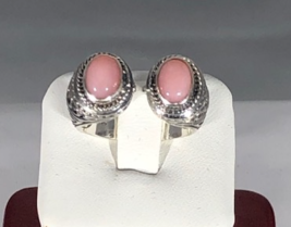 Bali Legacy Collection Peruvian Pink Opal "Open" Ring set in Sterling Silver - £54.35 GBP
