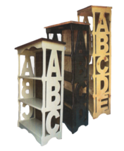 ABC ALPHABET BOOKCASE - Amish Handcrafted Childrens Furniture - $409.97+