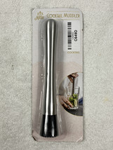 Cocktail Muddler, Stainless Steel Mojito Bar Tool Drink Ice Crushing, Silver - £6.75 GBP