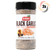 2x Shakers Badia Black Garlic Pink Salt Seasoning | 9oz | Gluten Free! - £15.96 GBP
