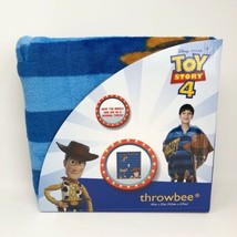 Disney Pixar Toy Story 4 Throwbee Blanket Throw Woody - $23.34