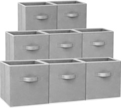 Storage Cubes, 11 Inch Cube Storage Bins (Set Of 8), Fabric Collapsible Storage - £32.72 GBP