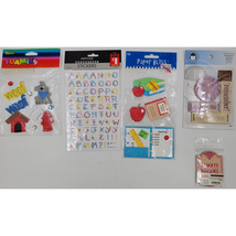 5 Packs Scrapbooking Stickers Foamies Embellishments Alphabet School Dog... - £7.87 GBP