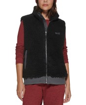 Womens Hiking Vest Faux Sherpa Black Size Large Bass Outdoor $59 - Nwt - £14.11 GBP