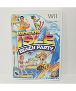 Vacation Isle Beach Party Video Game Wii Nintendo 2010 with Manual Complete - £6.25 GBP