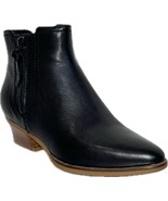 COLE HAAN Hadlyn Women&#39;s Black Leather Zip Boots, W16417 - £94.01 GBP