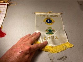 Lions Club International Enna Banner Flag 9 x 7 inches - £19.65 GBP