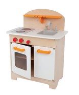 Hape Gourmet Kitchen Kid&#39;s Wooden Play Kitchen in Orange - £78.43 GBP