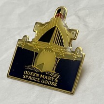 Queen Mary &amp; Spruce Goose Ship Boat Lapel Hat Pin Pinback - £9.39 GBP