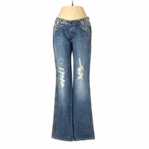DIESEL &quot;Looppy Special&quot; Womens Medium Wash Distressed Flare Denim Jeans ... - £71.12 GBP