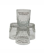 Vintage Calvert Extra The Soft Whiskey Glasses Set Of 4 - $449.77 MXN