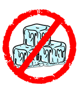 No Ice Circle Sticker - $3.00