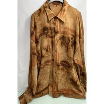 Creme De Silk Men Shirt Textured Silk Rayon Spun Polyester Blend 5XL 5X ... - £94.93 GBP