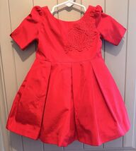 NWT Janie And Jack Red Dress &amp; Bottom 2 Pc Set Taffeta Holiday Christmas... - $28.49