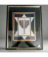 Vintage 1992 Jacqueline Tuteur “Menorah” 3D Art Artist Proof Framed *Rare** - €642,63 EUR