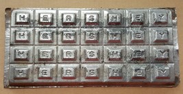 Antique Early Hershey Tin Chocolate Candy Bar Mold Separable Alphabet Mould - £135.52 GBP