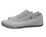 Hurley Ladies Size 7 Chloe Slip on Canvas Sneaker Shoes, White - $24.99