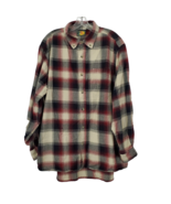 Bass Pro Shops Flannel Long Sleeve Shirt Men&#39;s Size XL 100% Cotton Plaid - £7.43 GBP