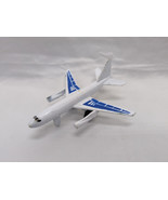 White And Blue Diecast Plane Toy 3&quot; - $9.89