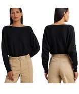 Lauren Ralph Lauren Petite Dolman-Sleeve Sweater – Black PS - $1,369.45 MXN