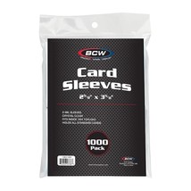 1 pack of 1000 BCW Clear Standard Sized Card Sleeves - $501.15 MXN