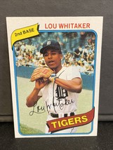 1980 Topps SET BREAK Baseball Card #358 Lou Whitaker NM Tigers - £1.57 GBP