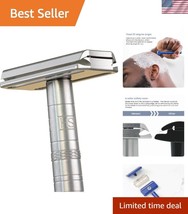 Eco-Friendly Aluminium Safety Razor with 5 Precision Blades for Ultimate... - $119.99