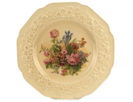 Crown Ducal Porcelain Dinner Plate, Gainsborough Floral Pattern, Made in... - $14.65