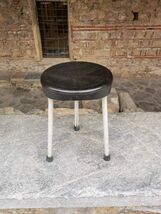 Dentist tripod stool, vintage 1950's dentist metal stool, collectible stool - $95.00