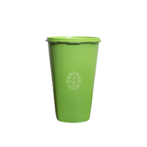 Vintage Tupperware 1222-4 Lime Green Tapered Canister Servalier Retro Ki... - $16.00