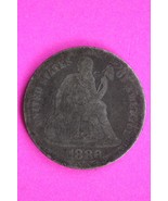 1886 P Seated Liberty Dime Exact Silver Coin Shown Low Grade Filler 57 - $20.56 CAD