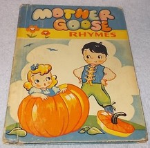 Vintage 1942 Mother Goose Rhymes Rand McNally Little Boy Blue Georgy Porgy - £6.25 GBP