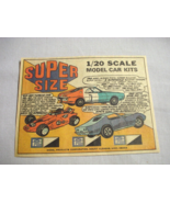 1968 Color Ad 1/20 Scale MPC Model Car Kits AMX, Vette Sting Ray, Indy T... - £6.30 GBP