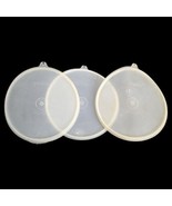 Lot 3 Vtg Tupperware Original Replacement Lid Seal Round 229 Sheer Clear... - £10.33 GBP