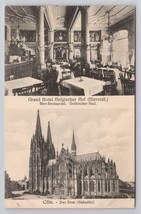 Grand Hotel Belgischer Hof Cologne Germany Gothic Bierstube Postcard Vintage - $6.90