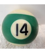 Miniature Pool Ball Small Billiards 1-1/2&quot; Pocket Size SINGLE 14 BALL GREEN - £5.05 GBP