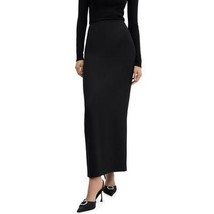 Mango Womens Straight Long Skirt - Black, Size XL - £39.66 GBP
