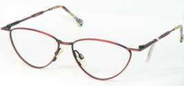 Vintage Fila 6849 C Matt Red /BLACK Eyeglasses Glasses Frame 55-14-135mm (Notes) - £42.80 GBP
