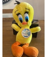 Vintage Tweety Bird 24K Company Plush Toy 1990 With Tags Warner Bros - £8.23 GBP